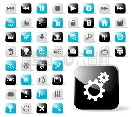 web2.0網(wǎng)頁設(shè)計圖標矢量圖